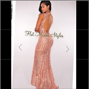 Rose Gold Sequence Gown